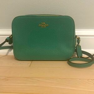 Coach Kelly Green Small Camera Shoulder Bag